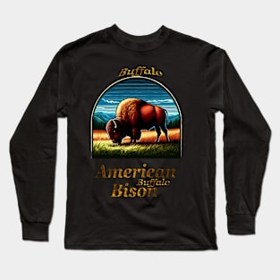 American Buffalo Bison Long Sleeve T-Shirt